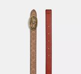  Thắt Lưng Coach Horse Medallion Buckle Belt 'Brown' 