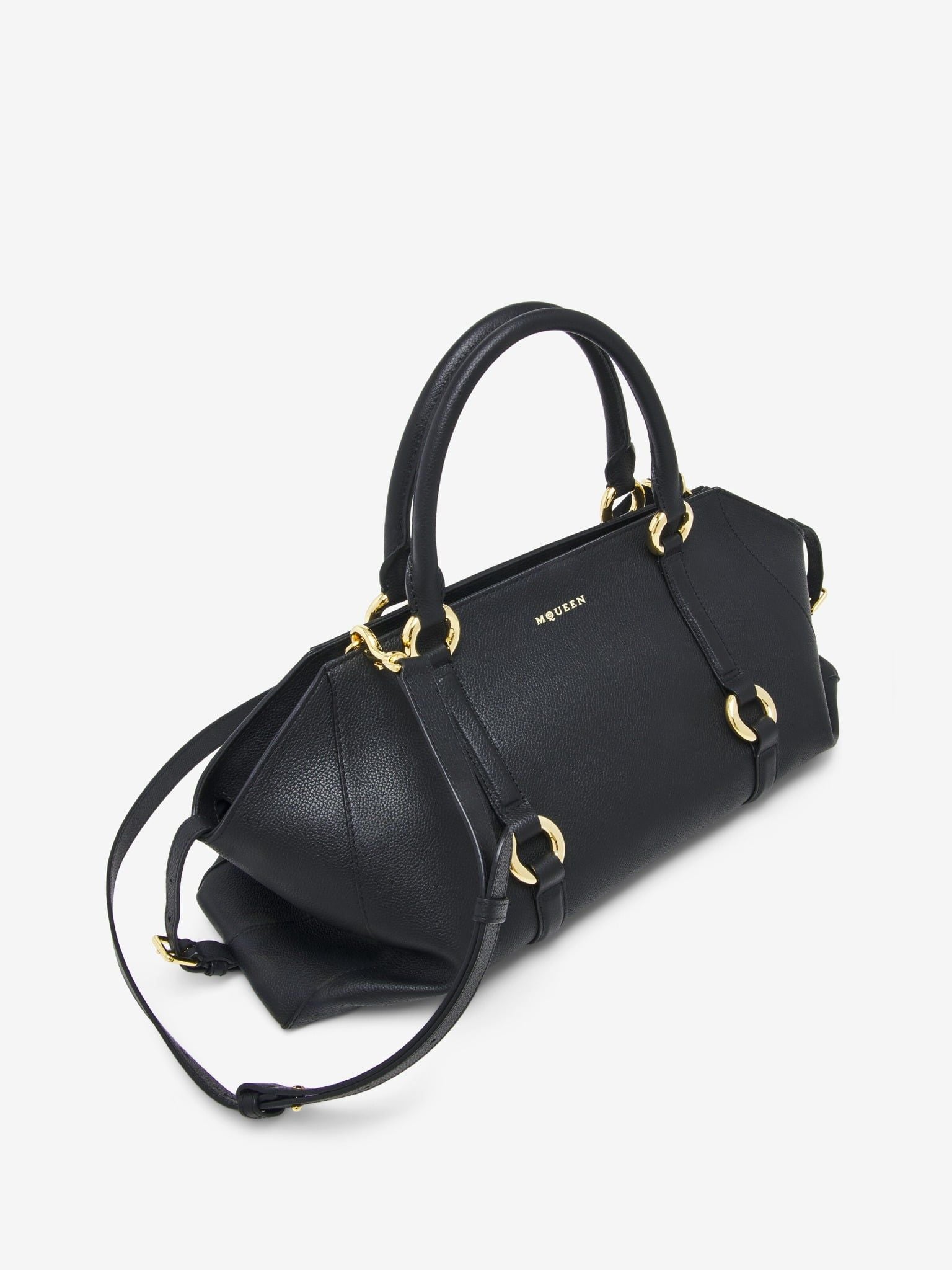  Túi Nữ Alexander McQueen Farringdon Bag 'Black' 