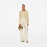  Túi Nữ Burberry Mini Check Bowling Bag 'Archive Beige' 