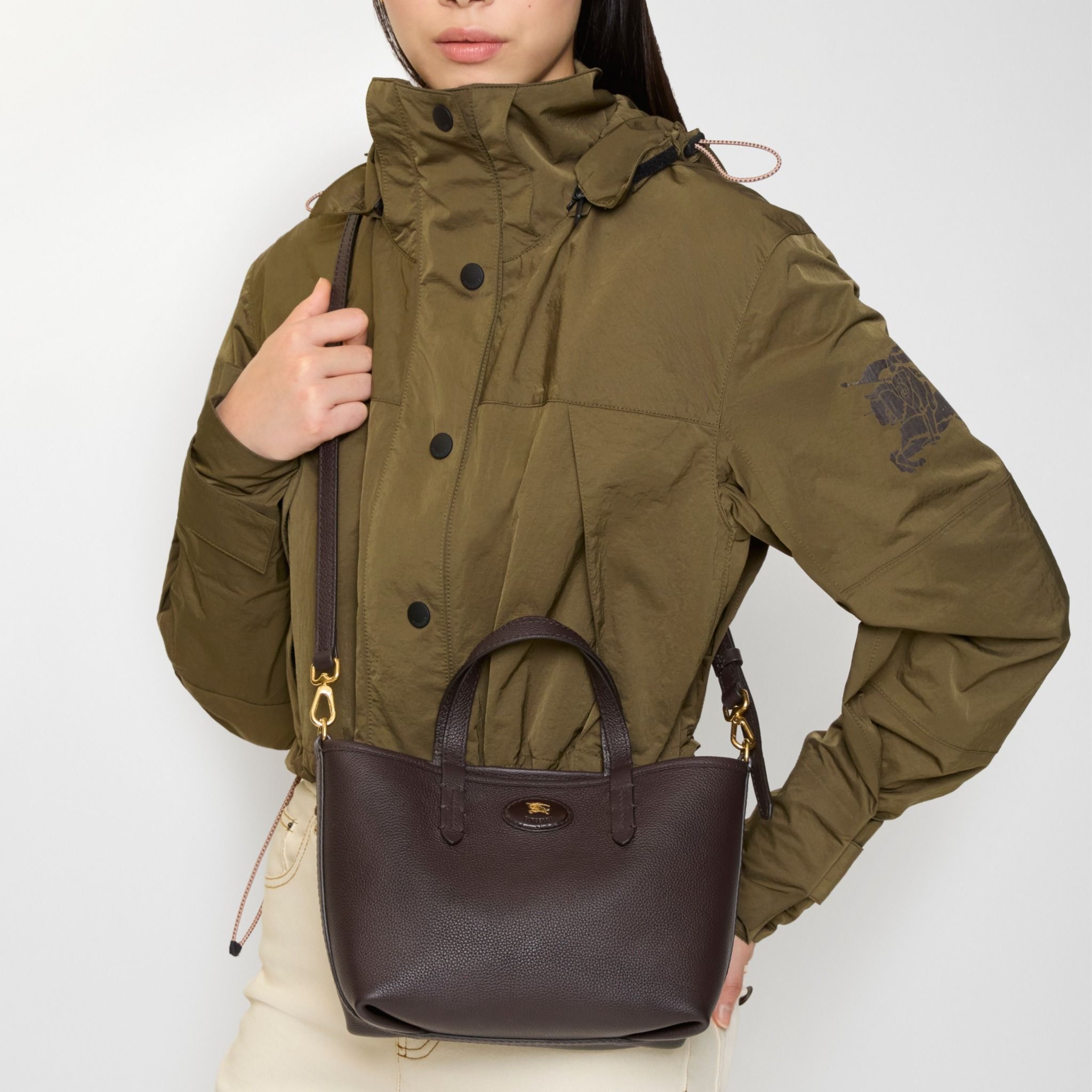  Túi Nữ Burberry Mini Reversible Bloomsbury Tote 'Beige' 