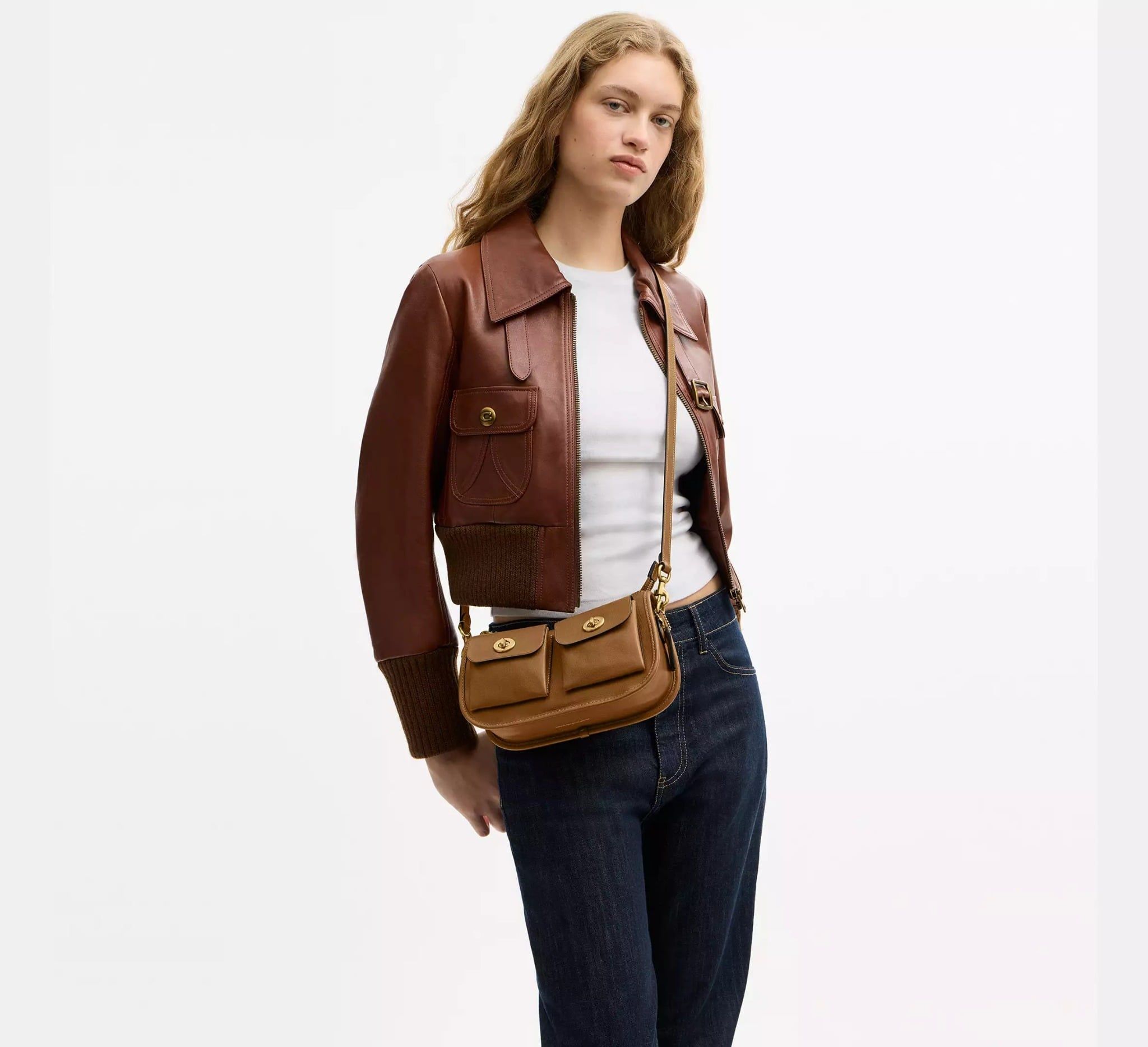  Túi Nữ Coach Twin Turnlock Waverly Bag 'Muted Olive' 