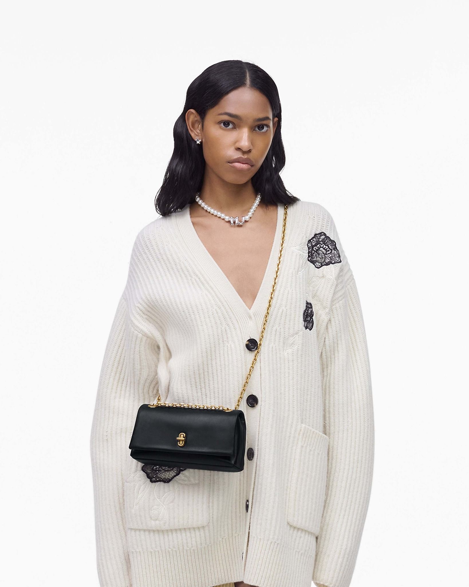  Túi Nữ Marc Jacobs Dual Chain Mini Bag 'Black' 