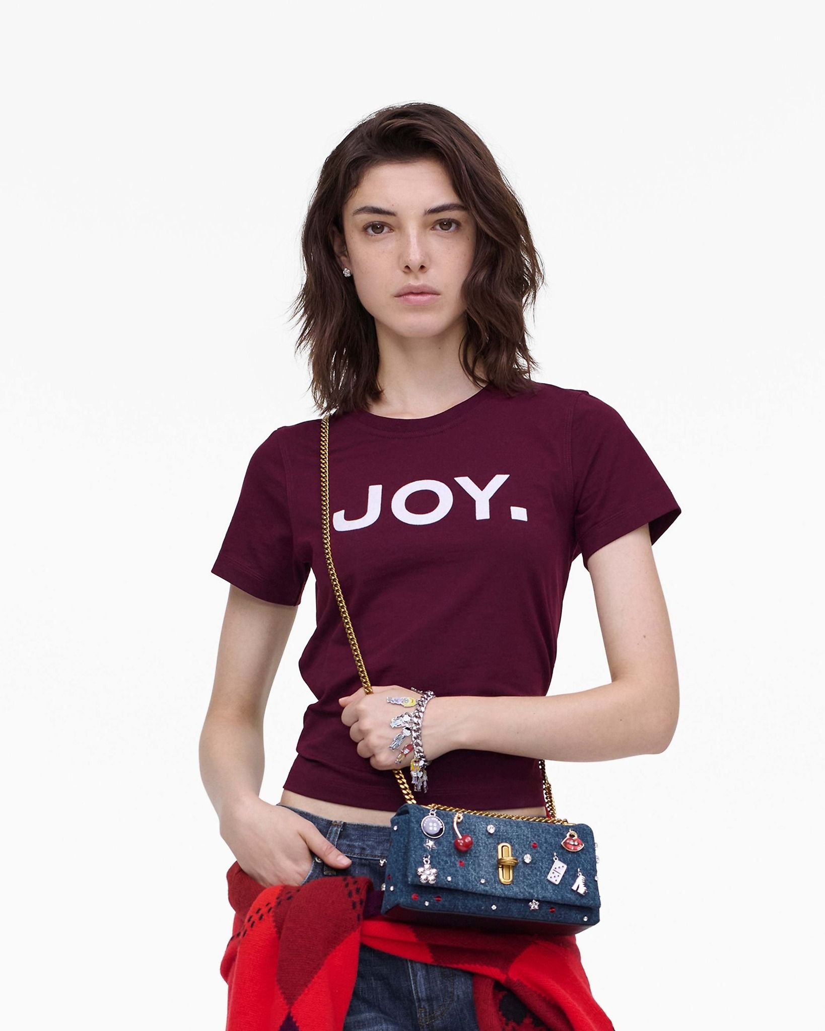  Túi Nữ Marc Jacobs Dual Chain Mini Bag 'Denim' 