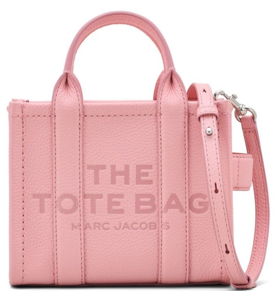  Túi Nữ Marc Jacobs Leather Tote Bag 'Ribbon Pink' 