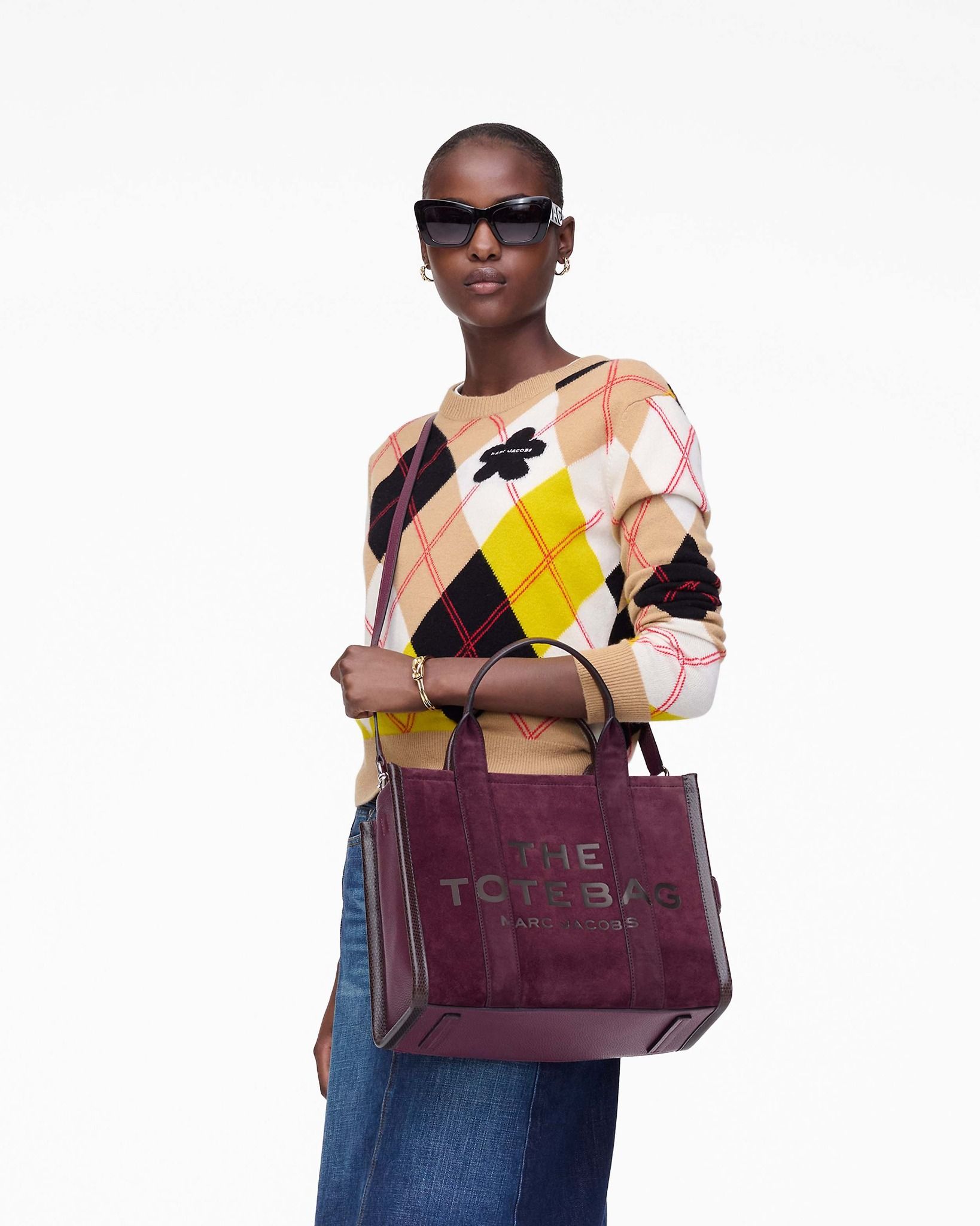  Túi Nữ Marc Jacobs Medium Tote Bag 'Dark Plum' 