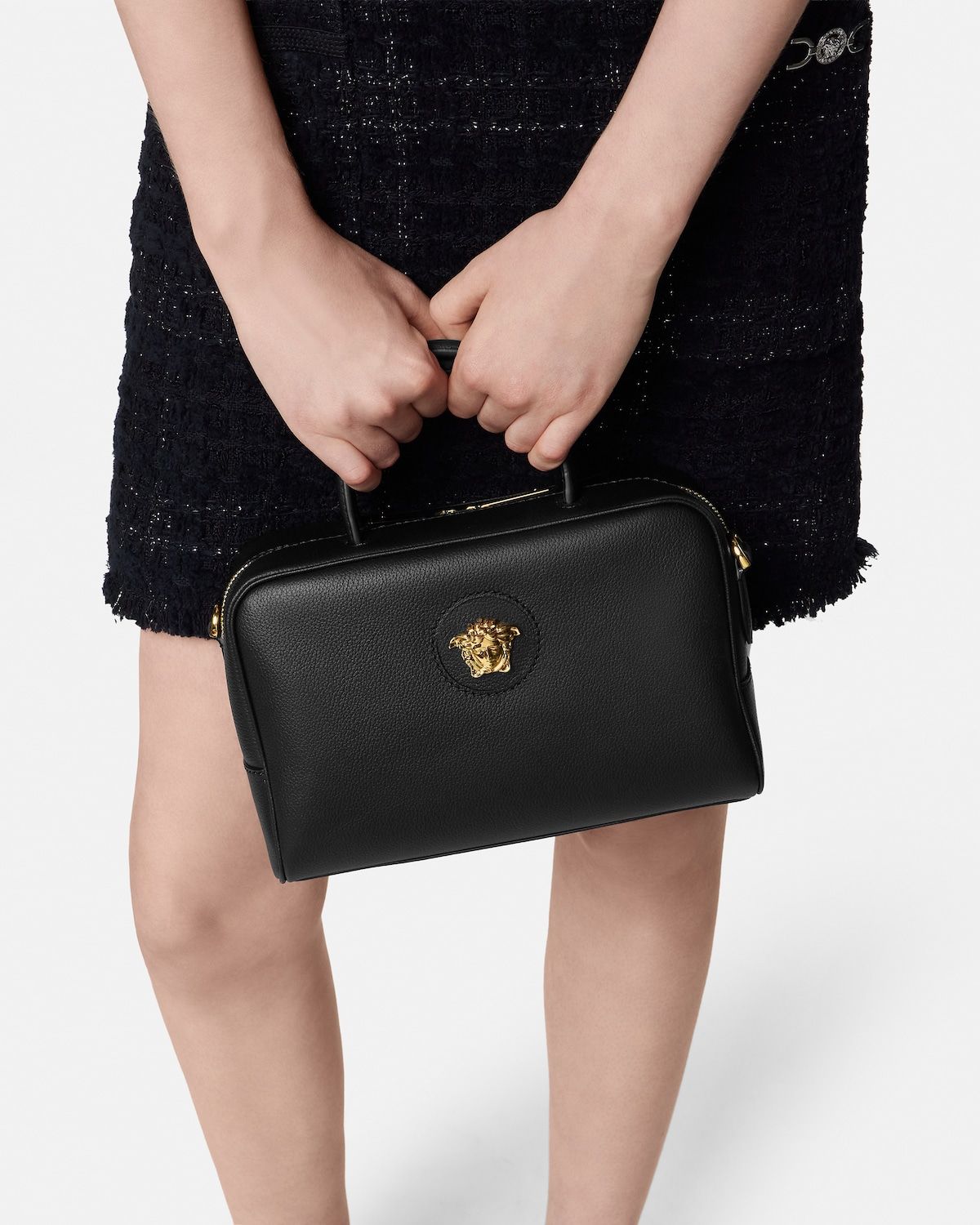  Túi Nữ Versace La Medusa Boston Bag 'Black' 