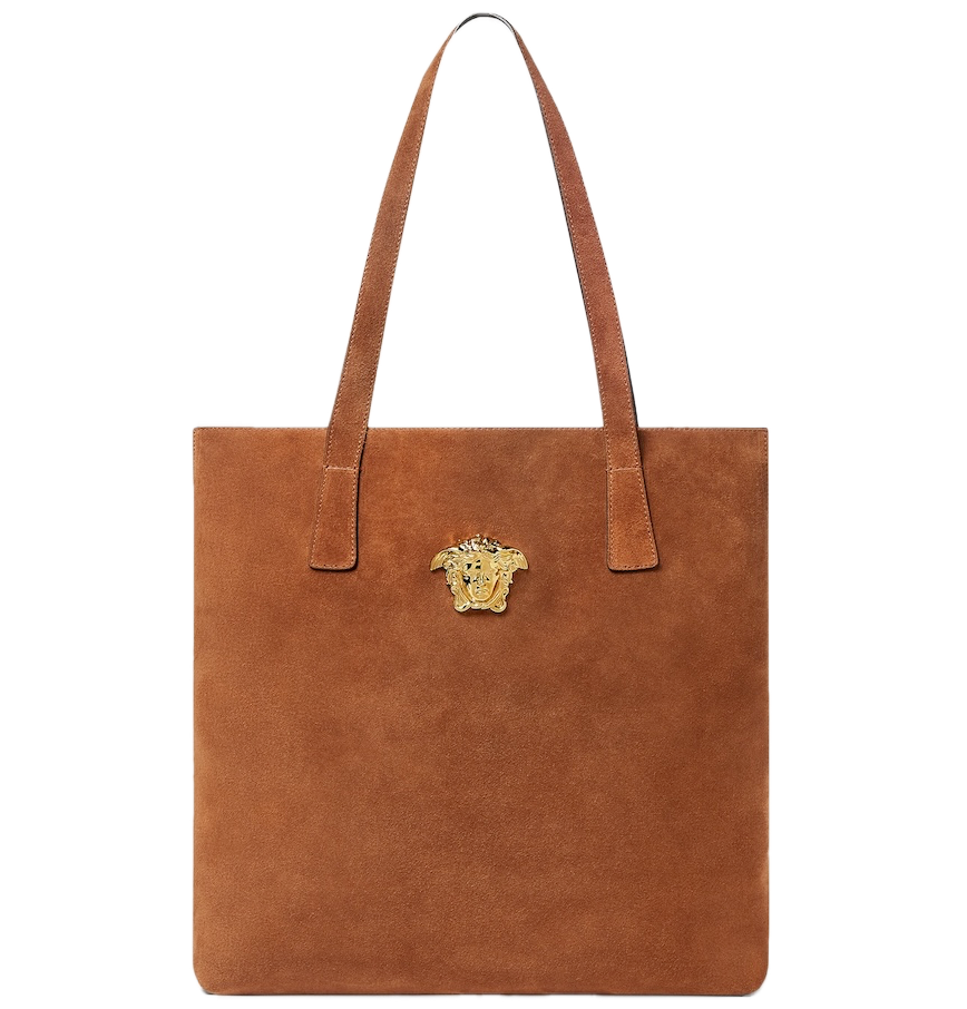  Túi Nữ Versace La Medusa Suede Tote 'Brown' 