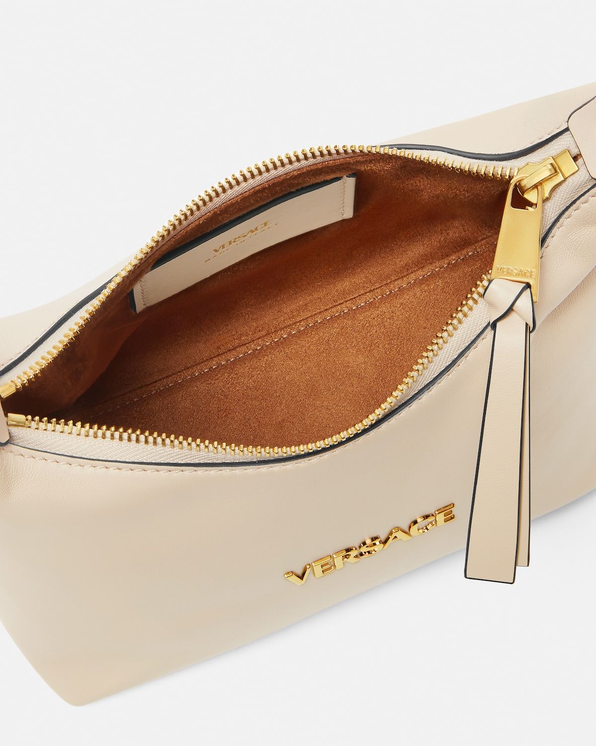  Túi Nữ Versace Tag Nappa Hobo Bag 'Beige' 