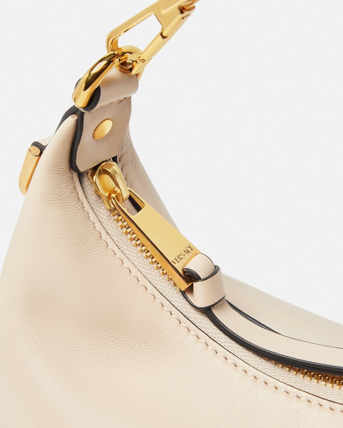  Túi Nữ Versace Tag Nappa Hobo Bag 'Beige' 