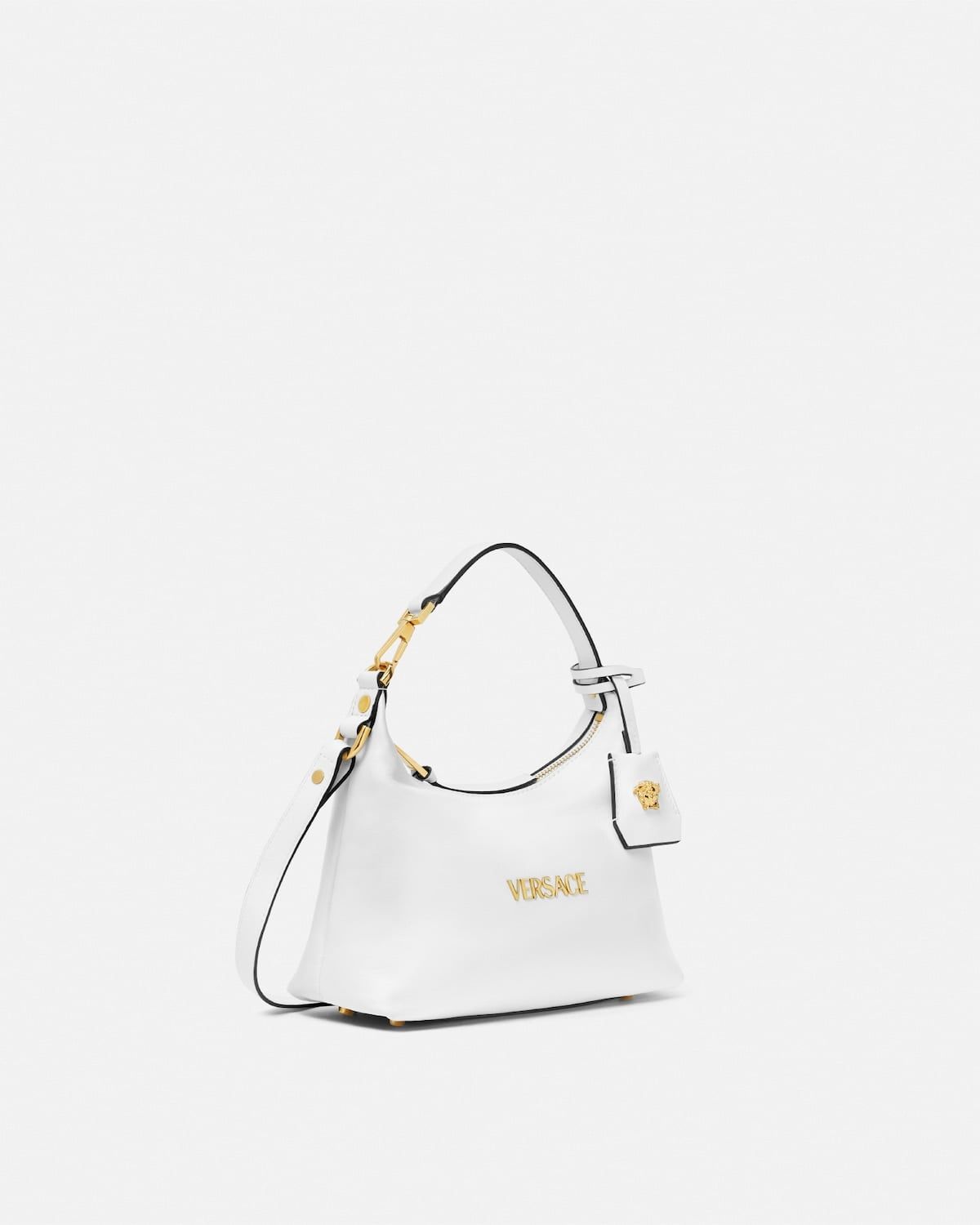  Túi Nữ Versace Tag Nappa Hobo Bag 'White' 