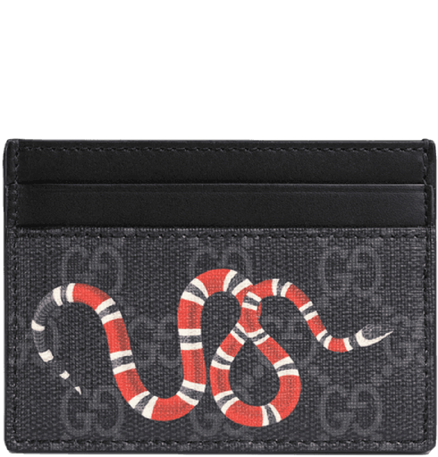  Ví Gucci Kingsnake GG Supreme Card Case 'Black' 