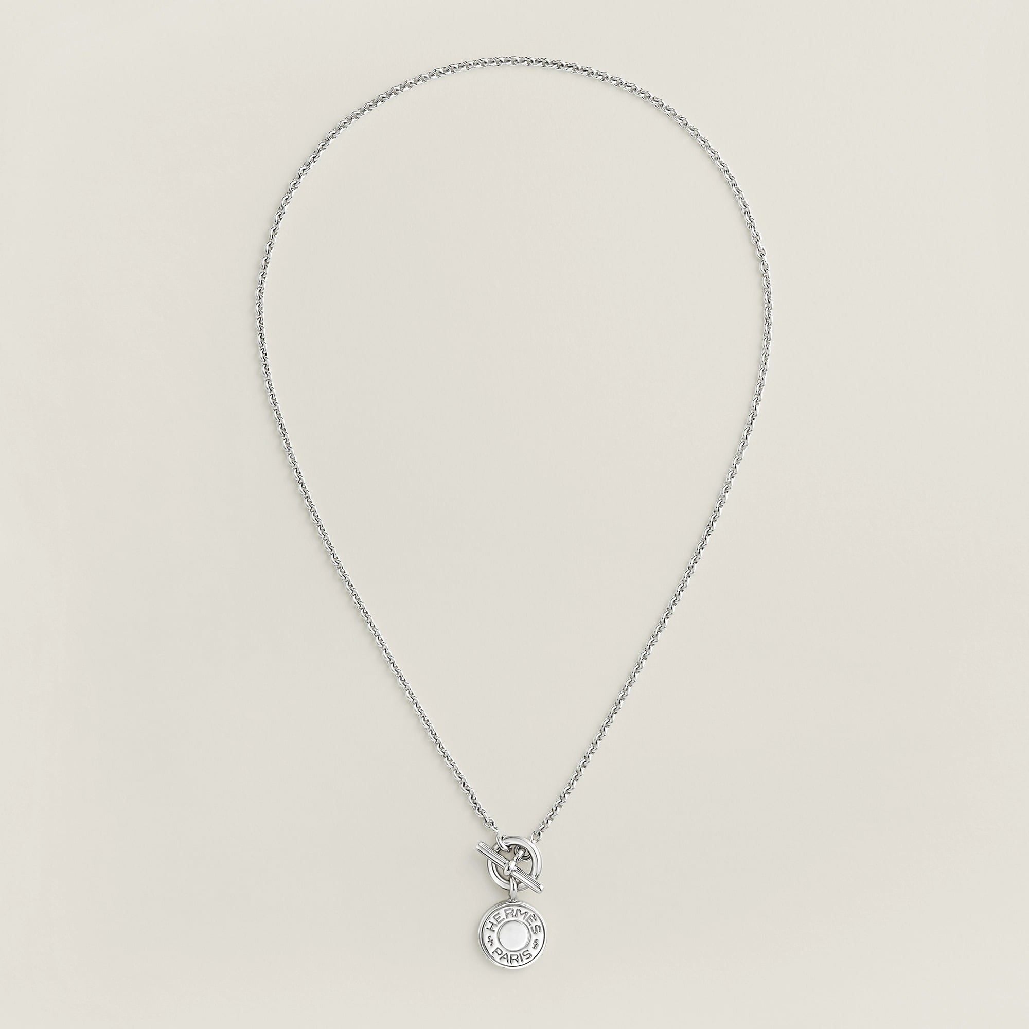  Vòng Cổ Hermes Amulettes Ex-Libris Pendant 'Silver' 