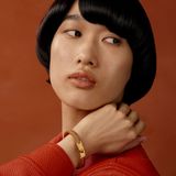  Vòng Tay Nữ Hermes Mini Clic Kelly 'Marron Glacé' 