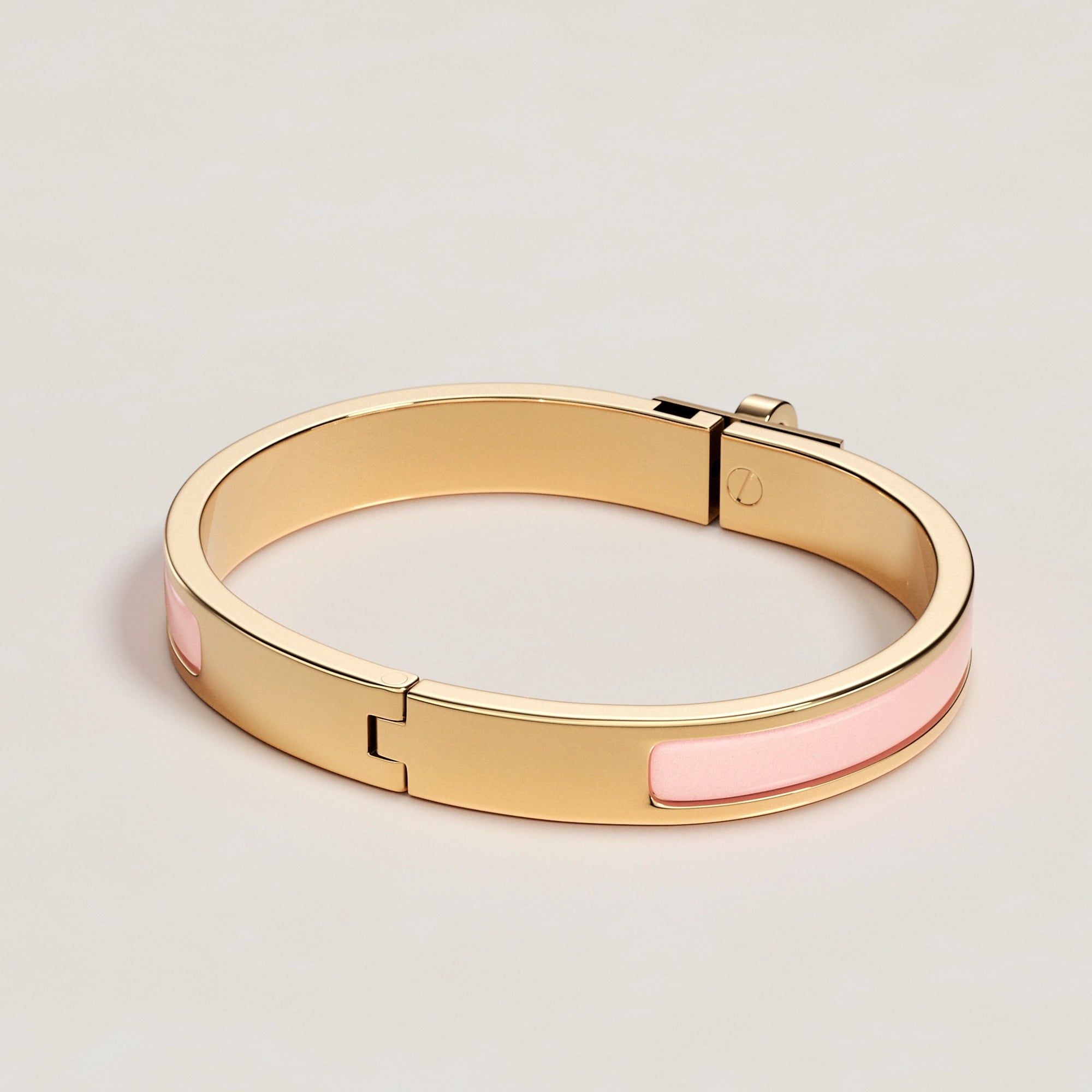  Vòng Tay Nữ Hermes Mini Clic Kelly 'Rose Candeur' 