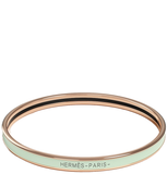  Vòng Tay Nữ Hermes Uni Bangle 'Vert Fizz Rose Gold' 