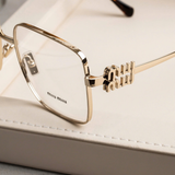  Kính Nữ Miu Miu Pale Gold Eyeglasses 'Gold' 