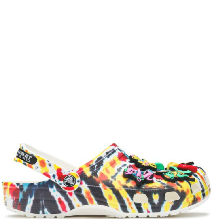  Dép Crocs Grateful Dead x Chinatown Market x Clog ‘Tie Dye’ 