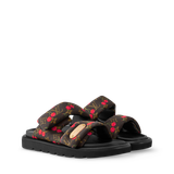  Dép Nữ Louis Vuitton LV x TM Pool Pillow Flat Comfort Mules 'Cherry' 