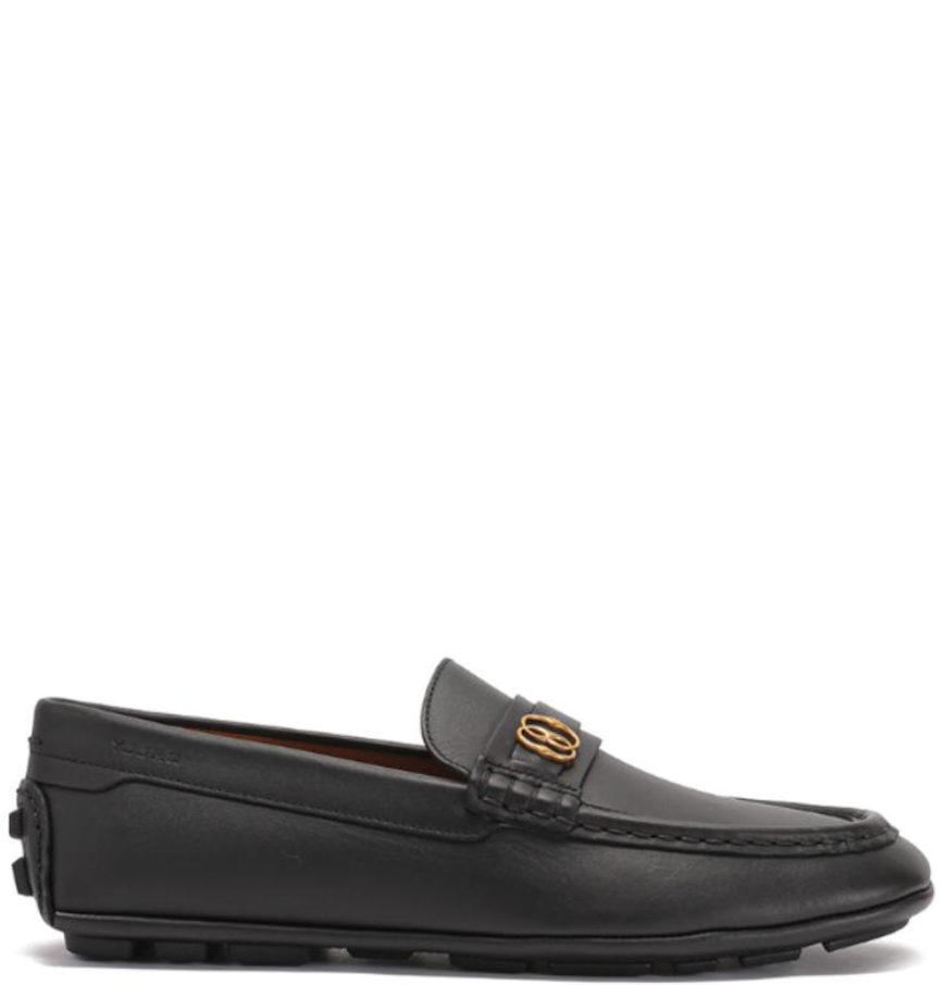  Giày Nam Bally Keeper Moccasin Leather 'Black' 