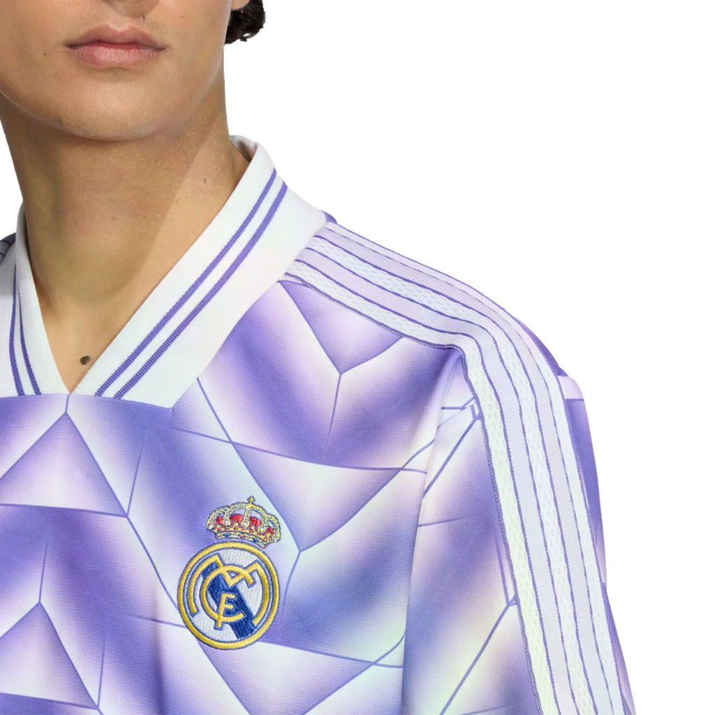 Áo Adidas Real Madrid Lifestyler Jersey 'Purple White' 