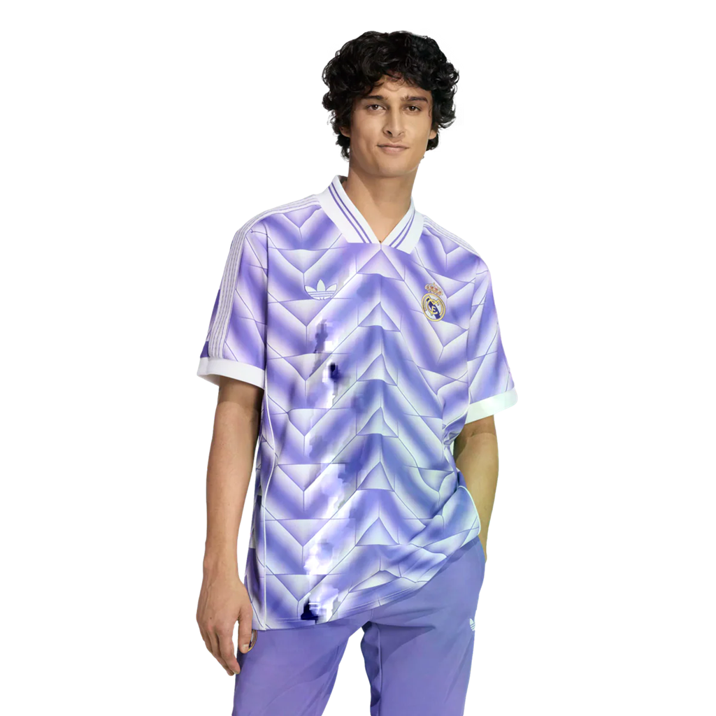  Áo Adidas Real Madrid Lifestyler Jersey 'Purple White' 
