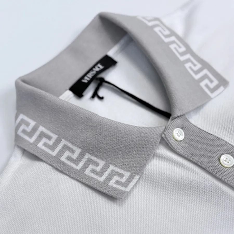  Áo Nam Versace Embroidered Logo 'White' 
