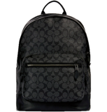  Balo Coach West Backpack In Signature Canvas 'Black' 