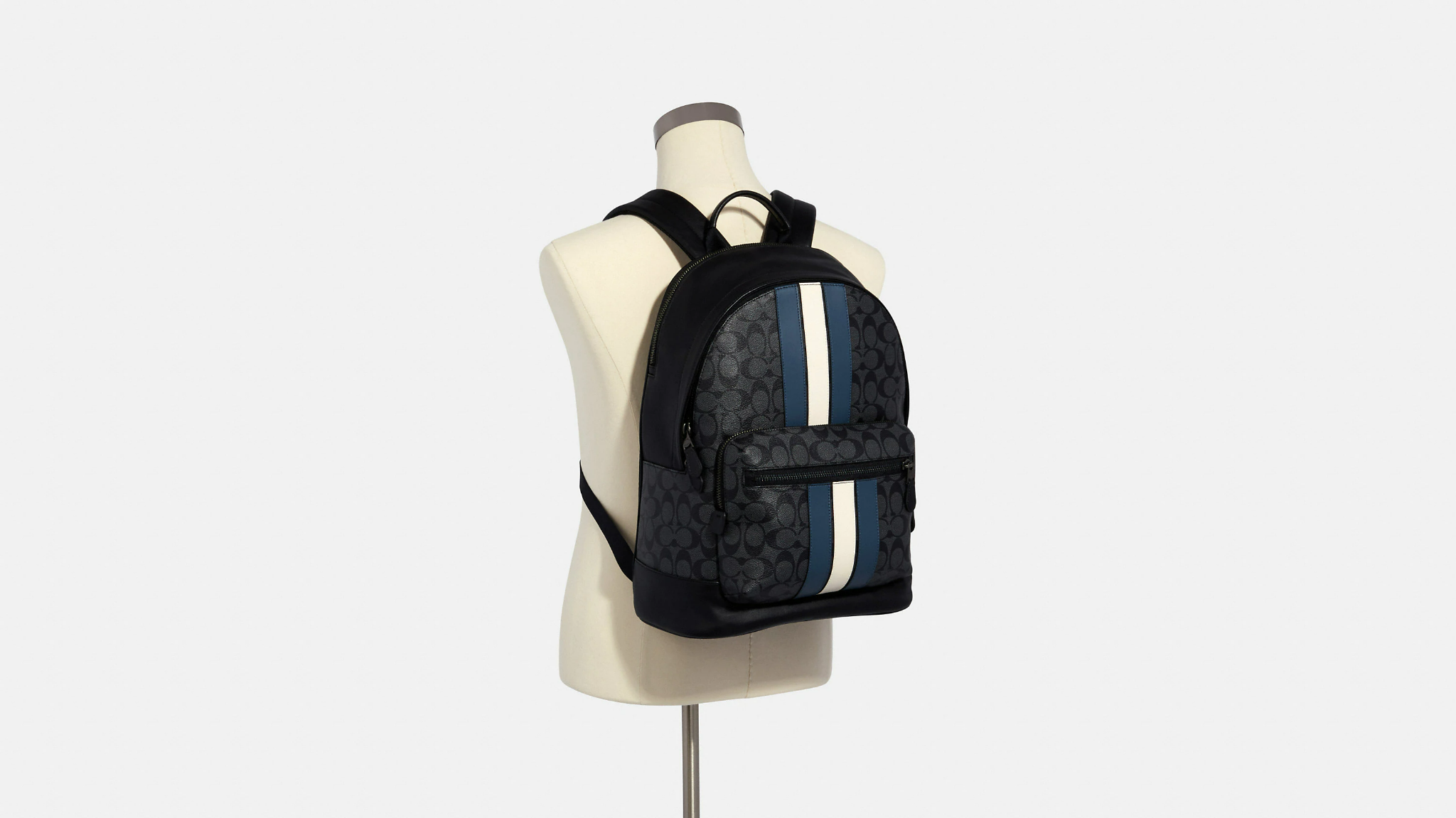  Balo Coach West Backpack Signature Varsity 'Denim' 