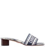  Dép Nữ Dior Dioriviera Dway Heeled Slide 'White' 