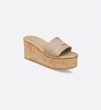  Dép Nữ Dior Dway Platform Slide 'Powder Beige' 