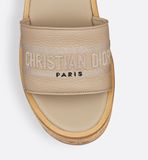  Dép Nữ Dior Dway Platform Slide 'Powder Beige' 