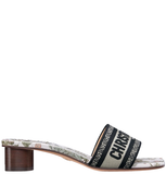 Dép Nữ Dior Lucky Dway Heeled Slide 'Sage Green' 
