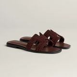  Dép Nữ Hermes Oran Sandal 'Marron Palissandre' 