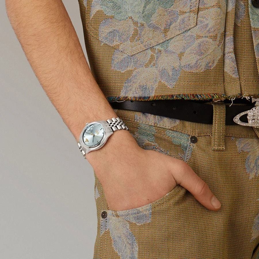  Đồng Hồ Vivienne Westwood Camberwell 'Blue Silver' 