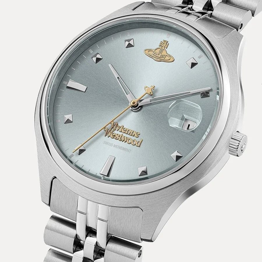  Đồng Hồ Vivienne Westwood Camberwell 'Blue Silver' 