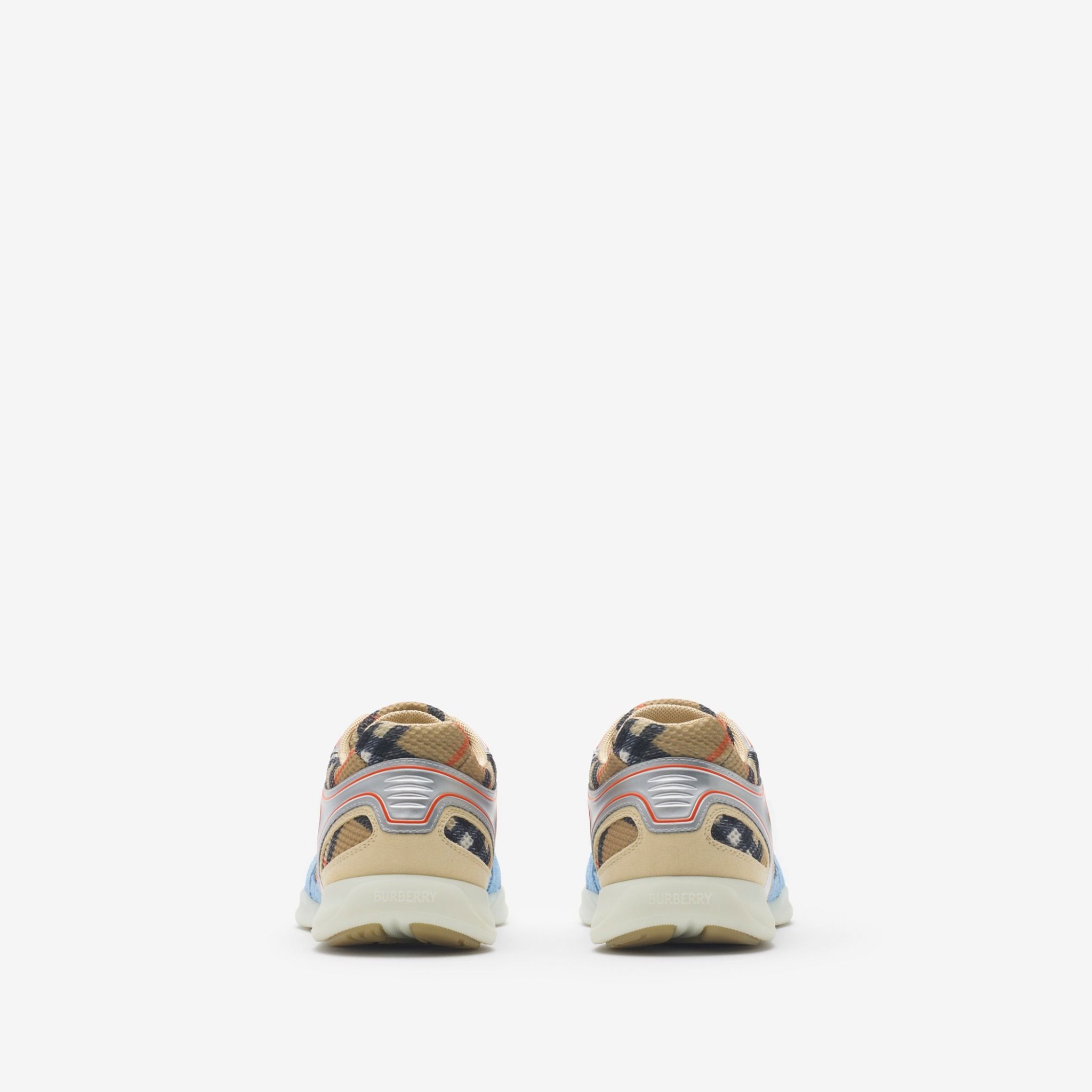  Giày Nam Burberry Check Matrix Sport Sneakers 'Sand' 