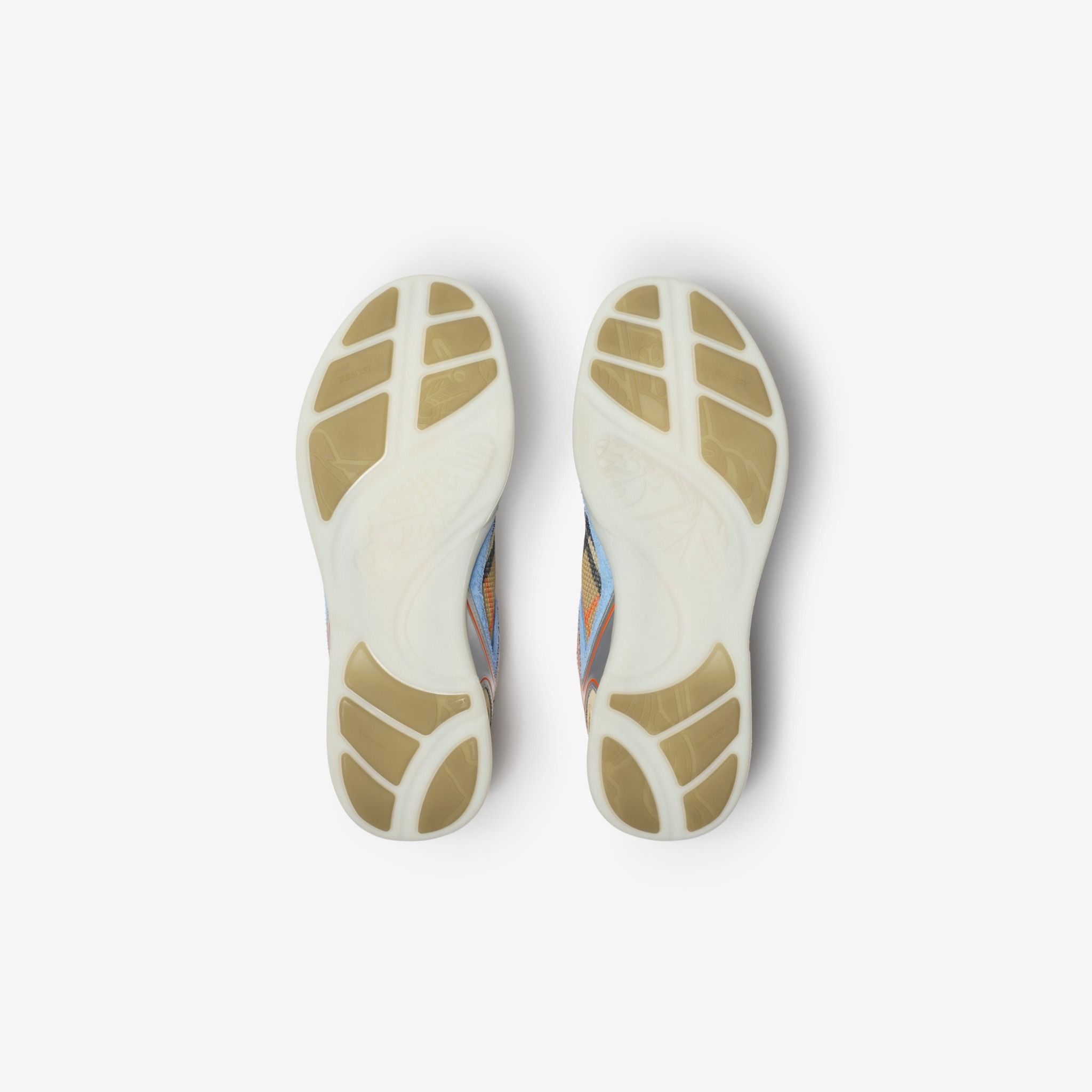  Giày Nam Burberry Check Matrix Sport Sneakers 'Sand' 