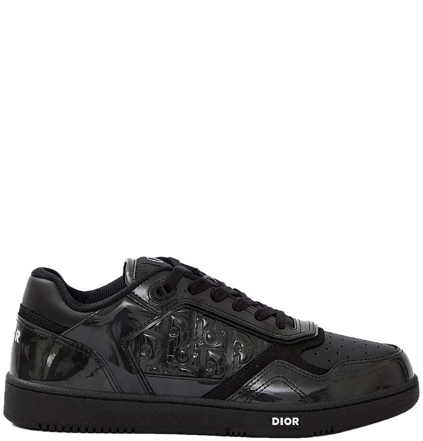  Giày Nam Dior B27 Patent Leather Sneakers 'Black' 