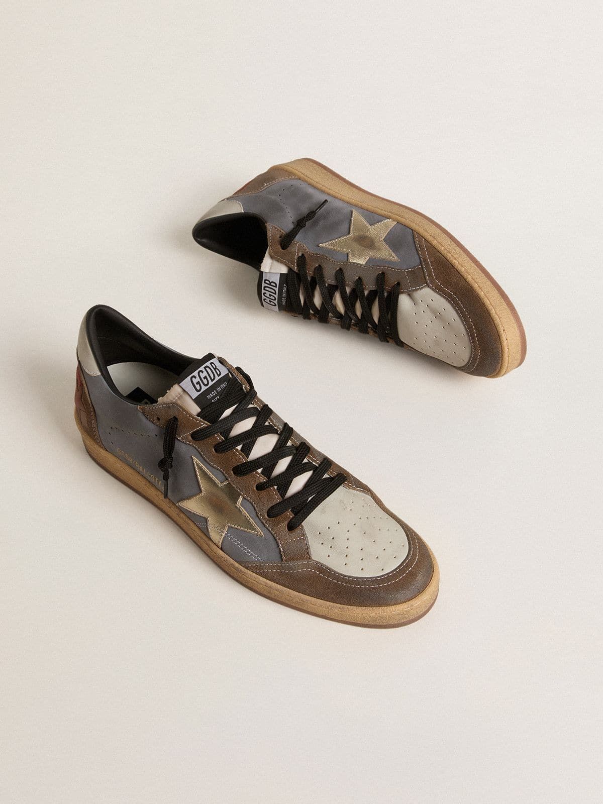  Giày Nam Golden Goose Ball Star 'Gray' 
