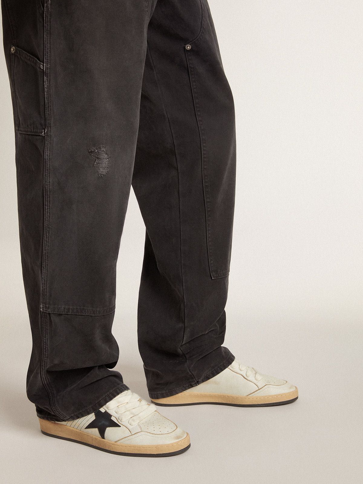  Giày Nam Golden Goose Ball Star 'White' 