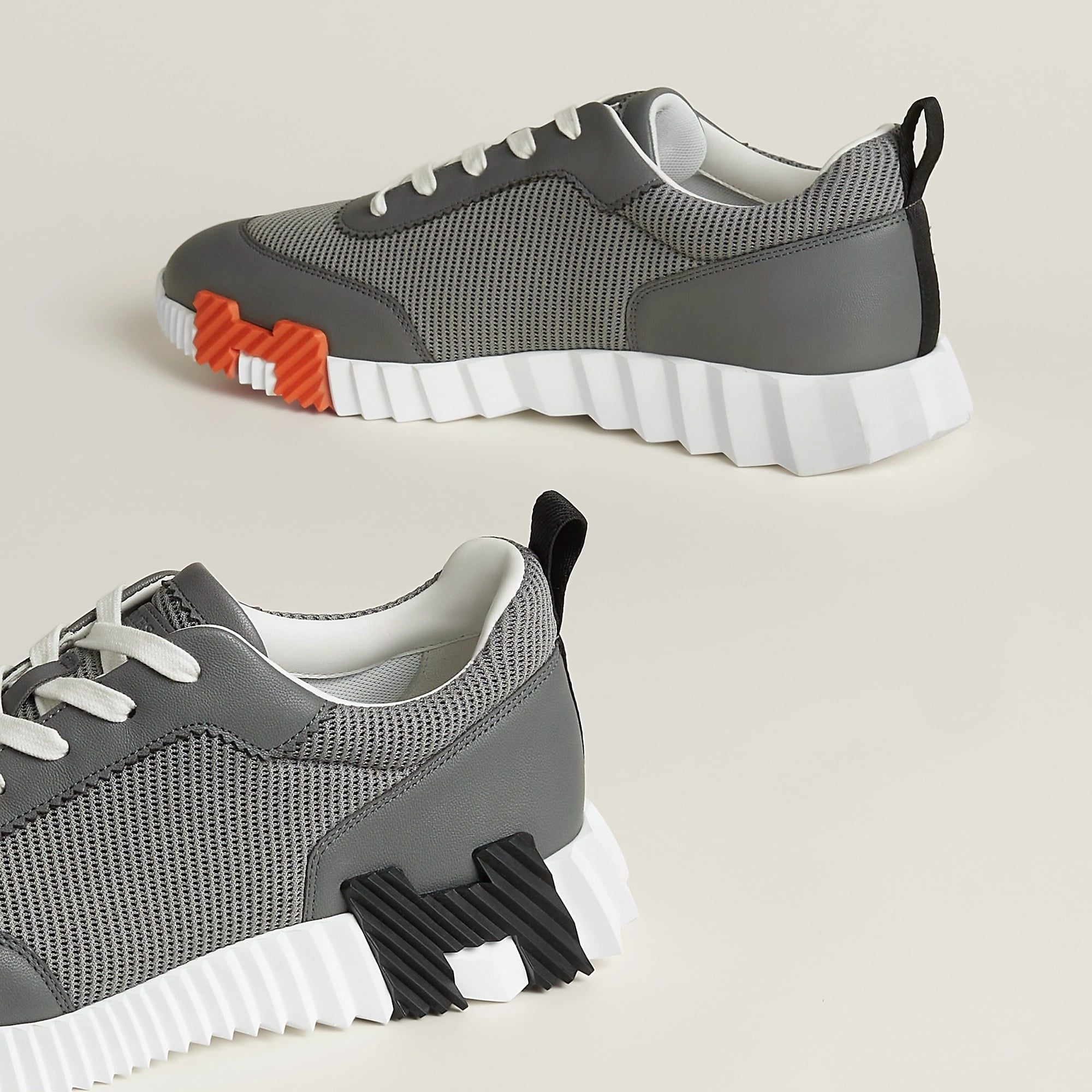  Giày Nam Hermes Bouncing Sneaker 'Gris Osmium' 