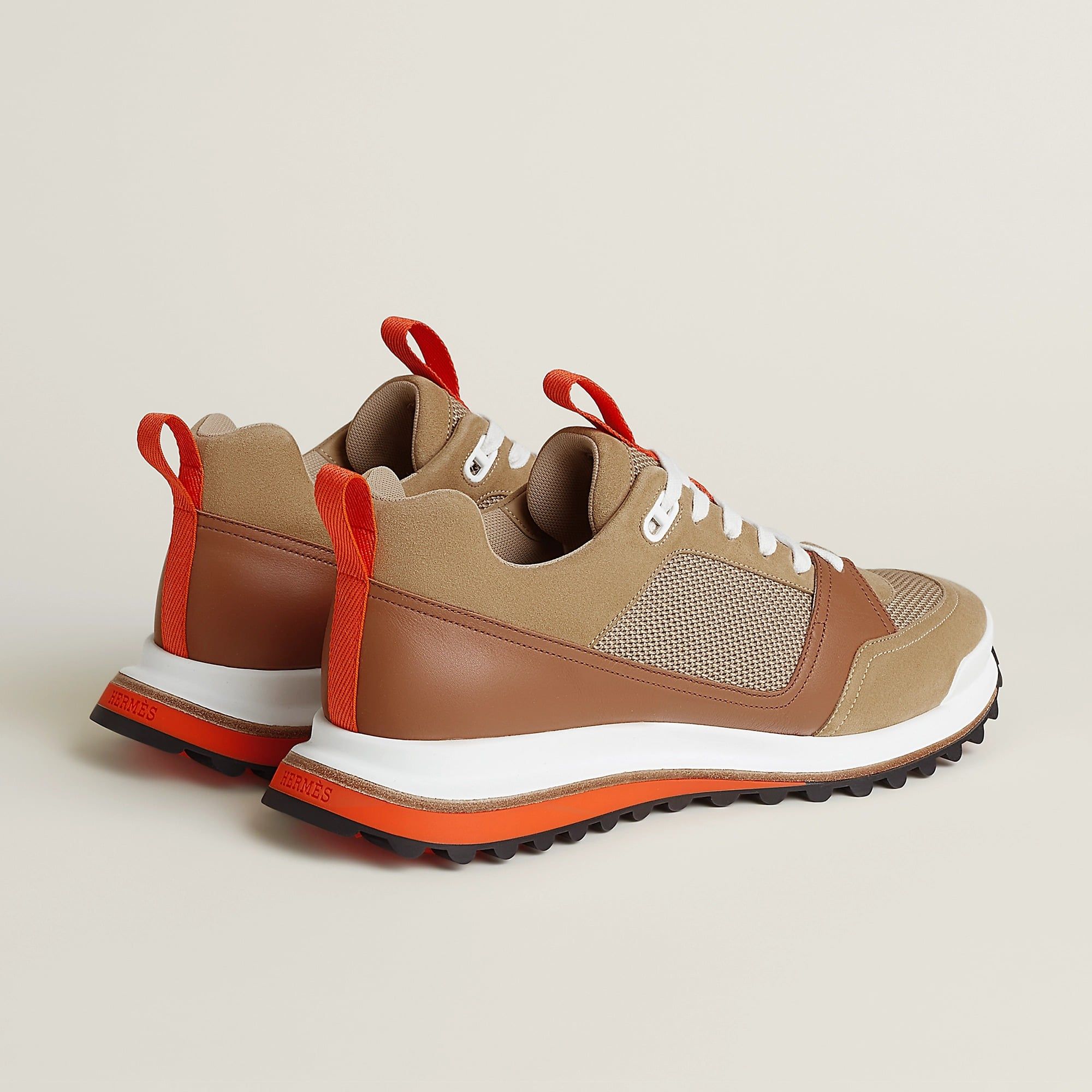  Giày Nam Hermes Leader Sneaker 'Beige Albâtre' 