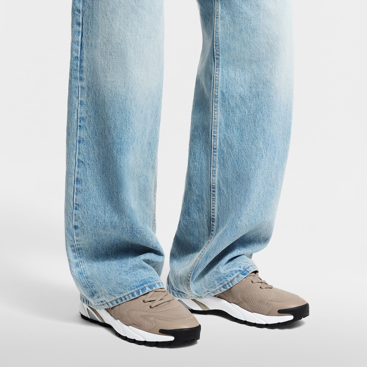  Giày Nam Louis Vuitton LV Runner Tatic Trainers 'Beige' 