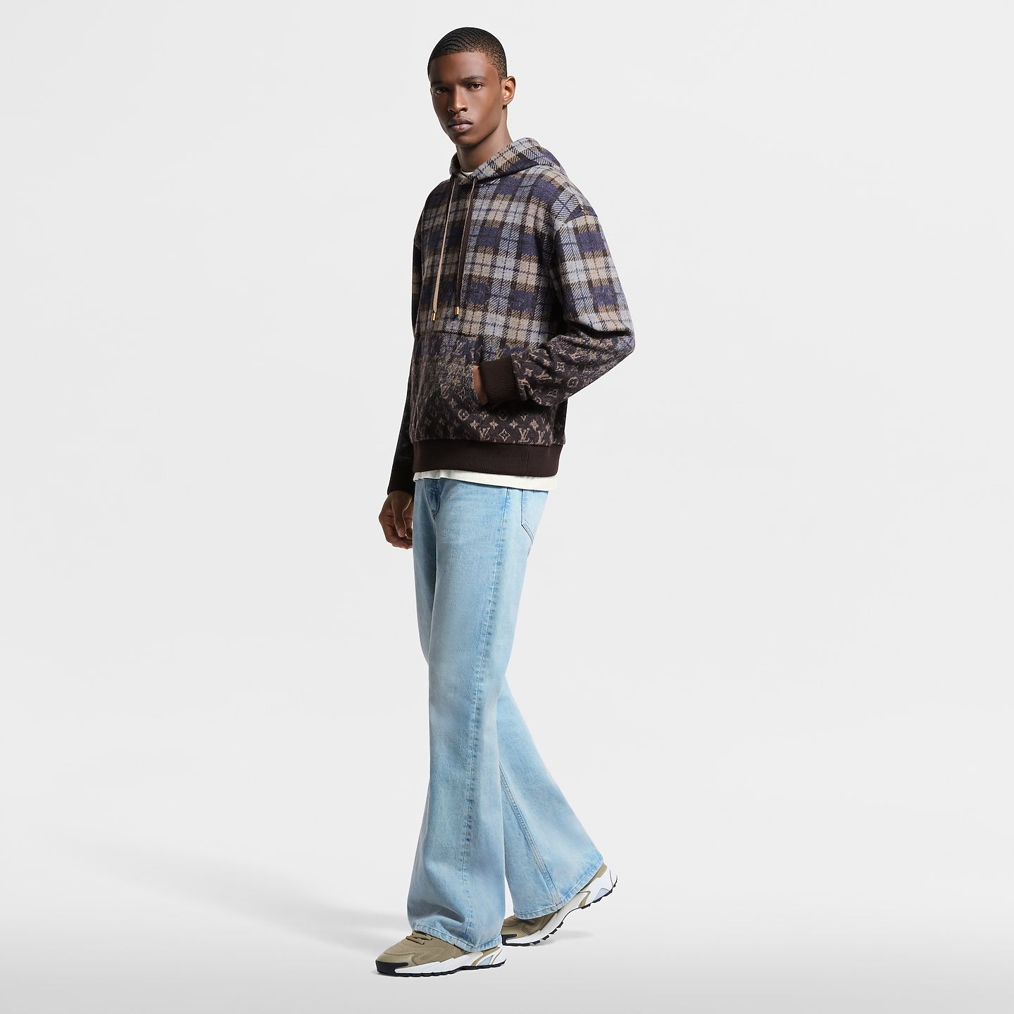  Giày Nam Louis Vuitton LV Runner Tatic Trainers 'Kaki' 