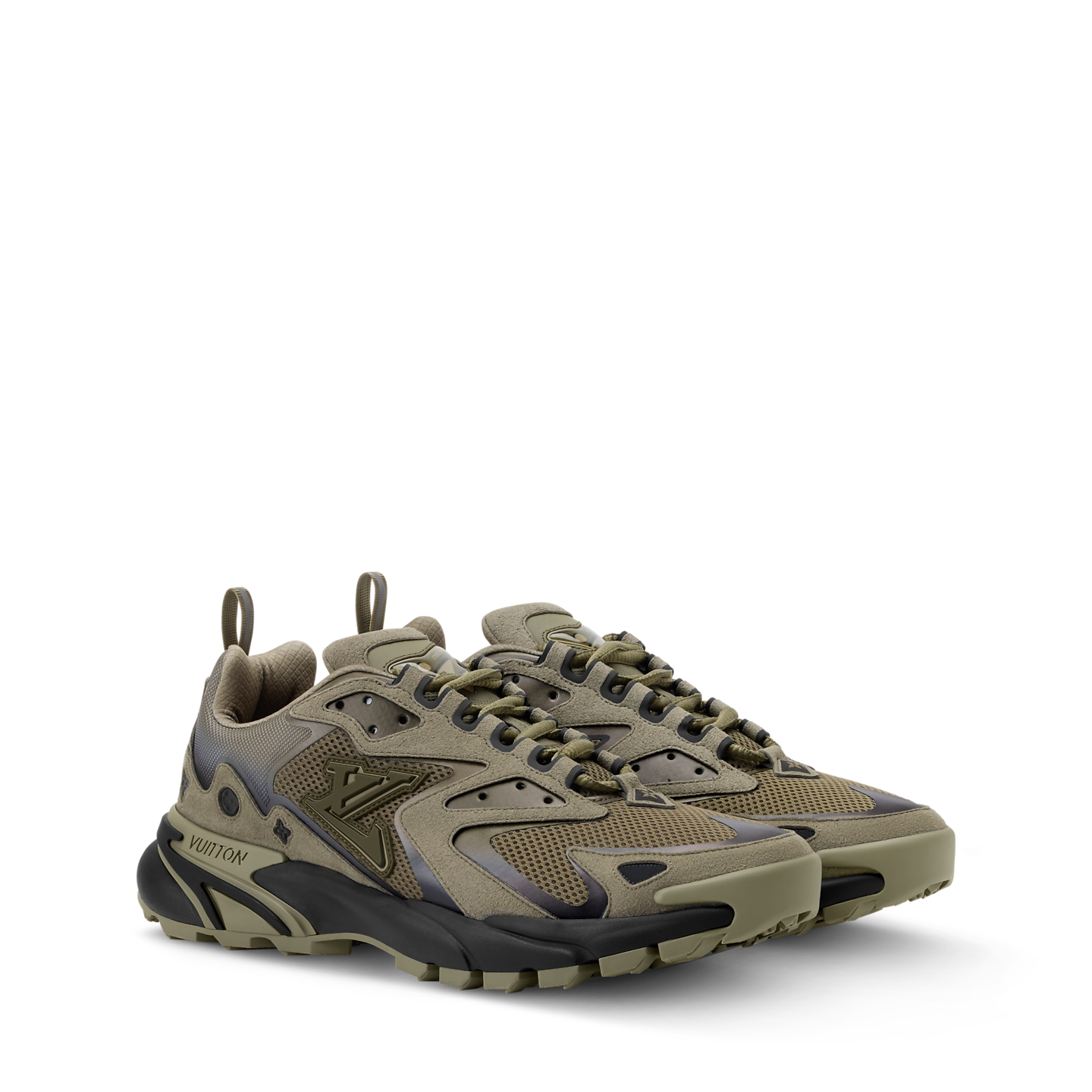  Giày Nam Louis Vuitton LV Runner Tatic Trainers 'Kaki' 