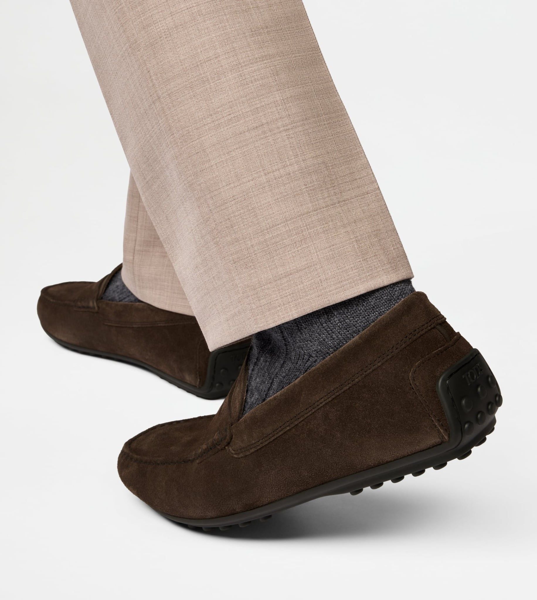  Giày Nam Tod's City Gommino Loafers 'Brown' 