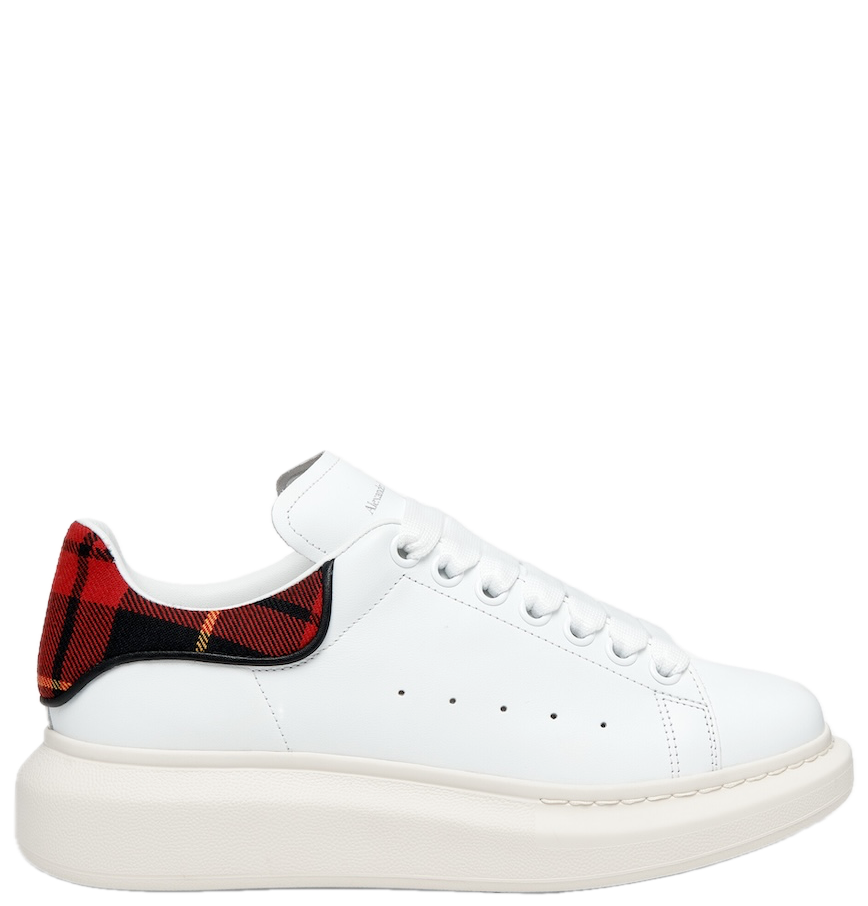  Giày Nữ Alexander McQueen Oversized 'White Red' 