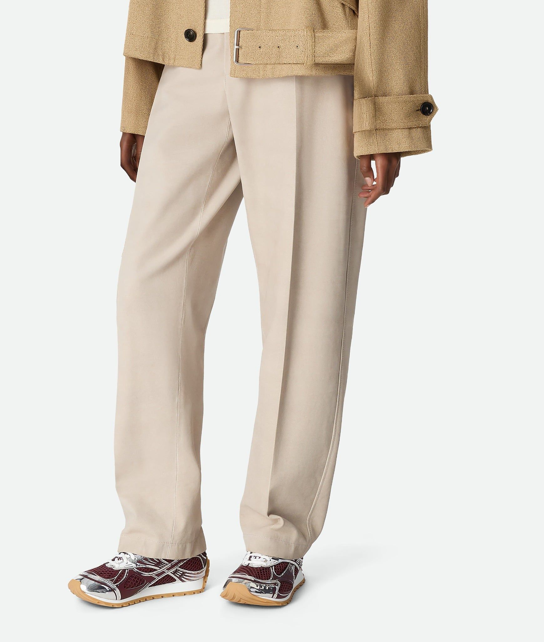  Giày Nữ Bottega Veneta Orbit Sneaker 'Barolo' 