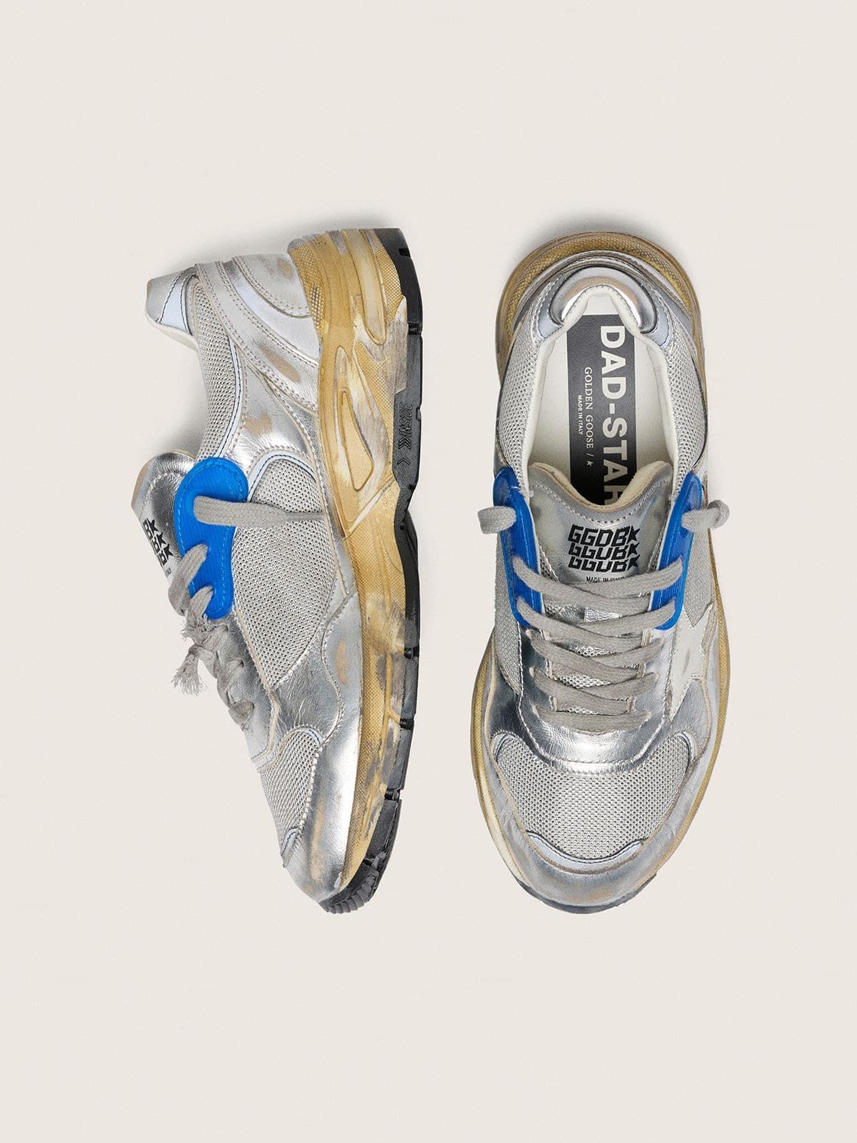  Giày Nữ Golden Goose Dad-Star 'Silver' 