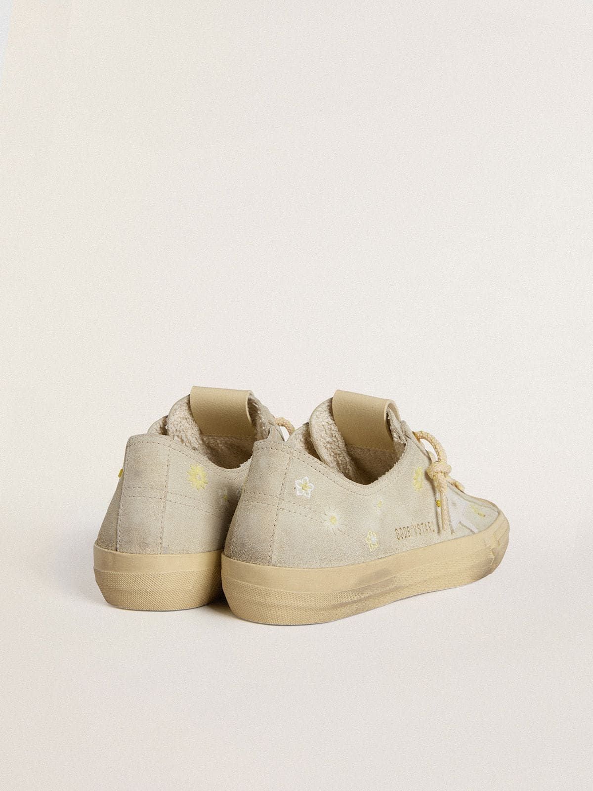  Giày Nữ Golden Goose V-Star 'Ice-gray' 